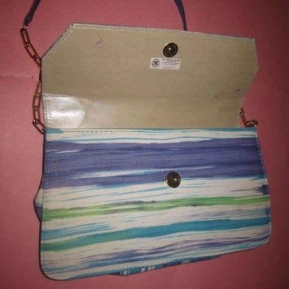 J. Renee Purples Blues Greens Convertible Clutch - Picture 3 of 7